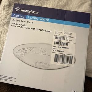 Westinghouse Ceiling Light - 2 light semi-flush